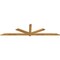 Ekena Millwork Kennewick Rough Sawn Timber Gable Bracket, Western Red Cedar, 108"W x 27"H x 2"D x 4"F, 6/12 Pitch GBW108X27X0204KEN00RWR - alternate 3